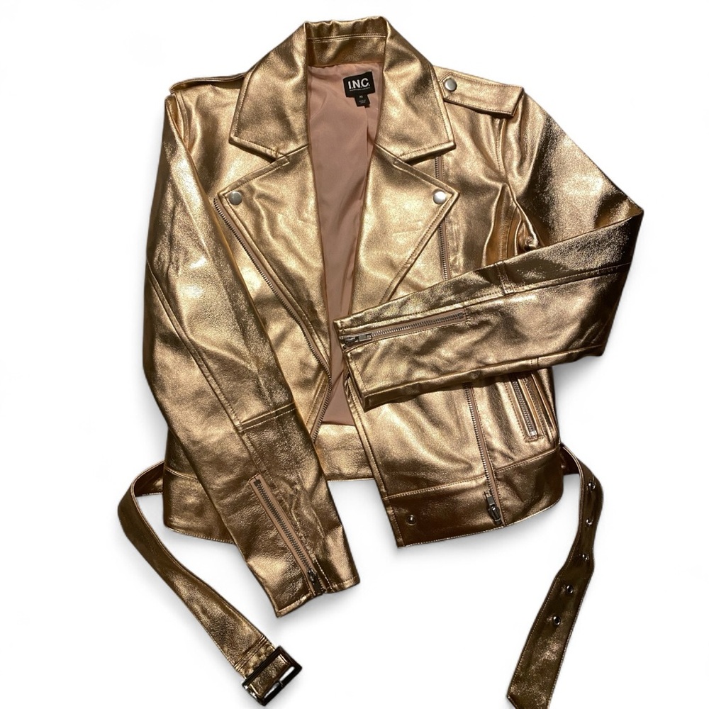 gold belted jacket